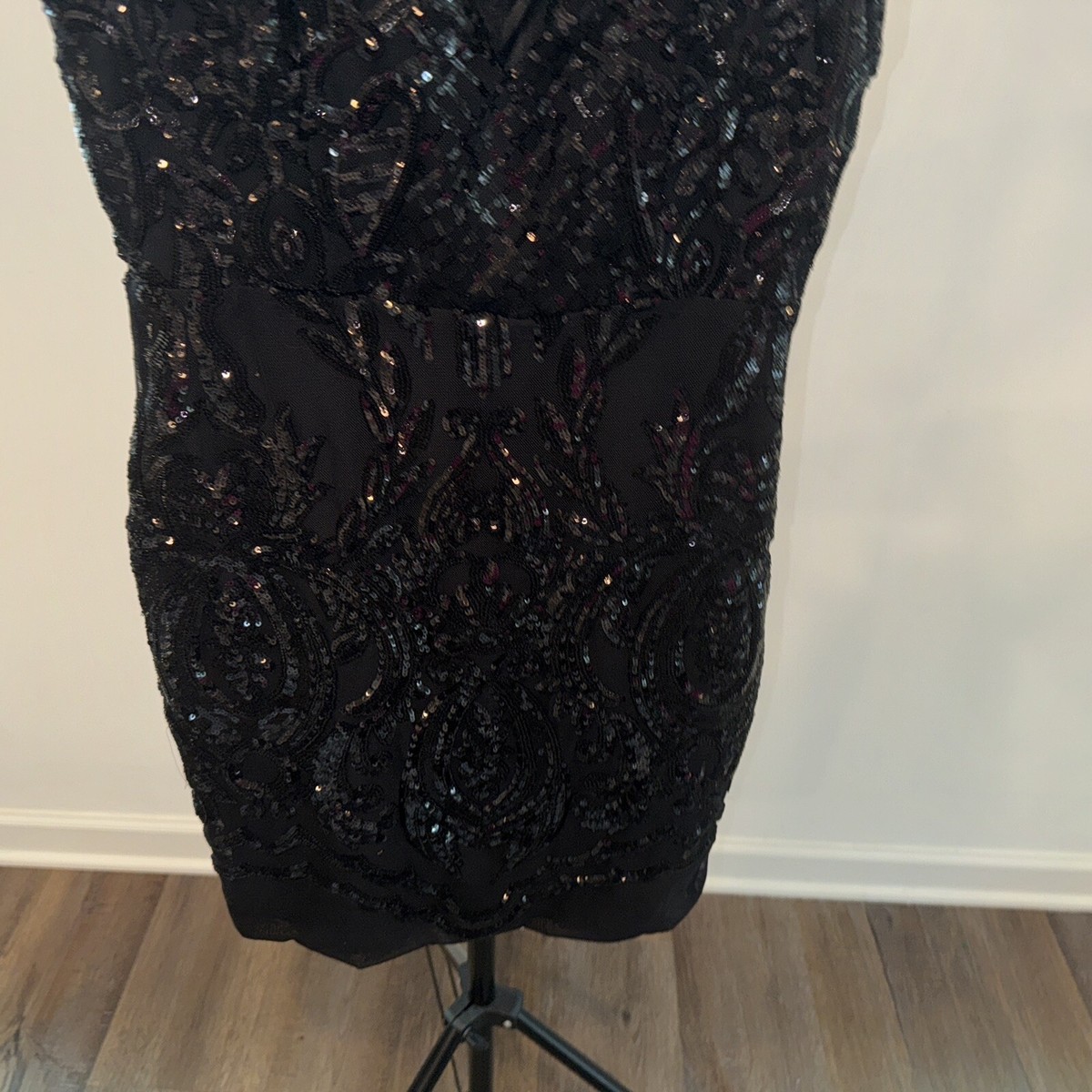 Akira Cocktail Black Dress Stretch M Very Stunning | eBay