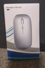 Wireless Bluetooth 2.4G Dual-Mode Slim Rechargeable Mouse For Laptop Mac iPad US