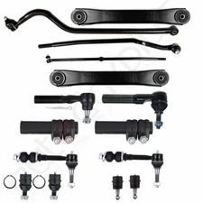 For 00-01 Dodge Ram 1500 4WD Front Upper Control Arm Tie Rod Track Bar Kit 15pcs