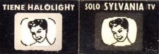 Only Sylvania TV has Halolight 1950's Small SPANISH Vari-Vue Lenticular Flicker