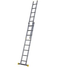 Werner Aluminium Double Section Extension Ladder 2 Section Multiple Sizes
