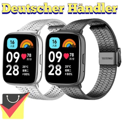 Edelstahl Armband für Xiaomi Redmi Watch 3 ACTIVE, strap band milanese smart uhr