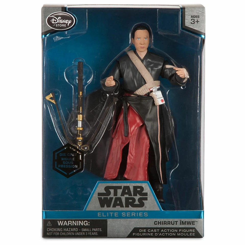Figuras de acción fundidas a presión Star Wars Rogue One Elite Series CHIRRUT JYN ERSO C2-B5 Foto 3 de 4