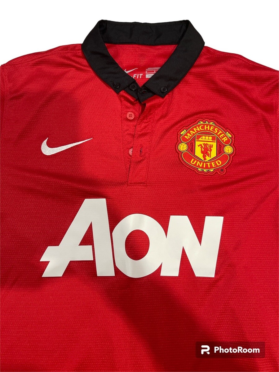 Nike Manchester United Dri-FIT シャツ Lサイズ Preowned Nike DriFit Manchester United Coller Soccer Jersey Size