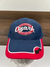 NEW Ozark Slick Division Motor Lines hat Strap Back Blue Red Cap