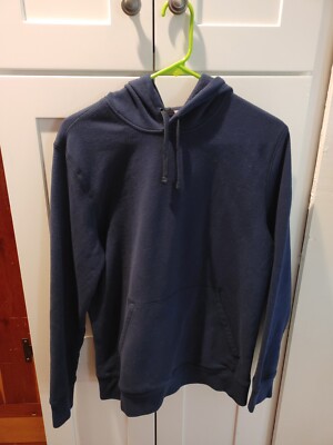 Tek Gear Mens Navy Blue Ultra Soft Fleece Pullover Hoodie Sweatshirt 