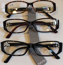 NYS Reading Glasses 2.00 Strenght Gorgeous Designs and Colored Hinges