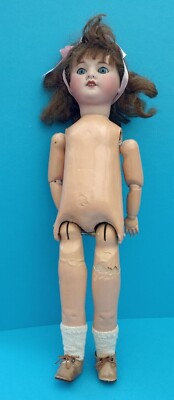 Poupée Ancienne SFBJ Bébé Porcelaine, Taille 5
