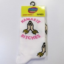 Women's Crazy Socks Novelty Funny Yoga Socks Namaste
