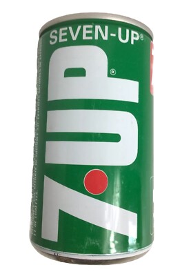 Vintage 7 up Can French France Limonade Sealed Top Green RARE #