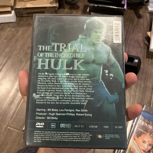 The Trial of the Incredible Hulk DVD Bill Bixby Lou Ferrigno 1989 - Picture 2 of 3