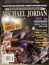 Gold Collectors Series Michael Jordan Rare Cover Tribute Basketball Magazine
