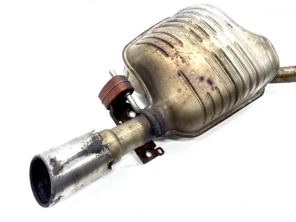 AUDI A6 C6 2005-2008 3,2 L ESCAPE SILENCIADOR TRASERO DERECHO PASAJERO CON SUSPENSIÓN OEM Foto 2 de 4