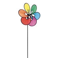 Windrad Windspiel HQ Paradise Flower Rainbow Garten Dekoration Boden Windspiel