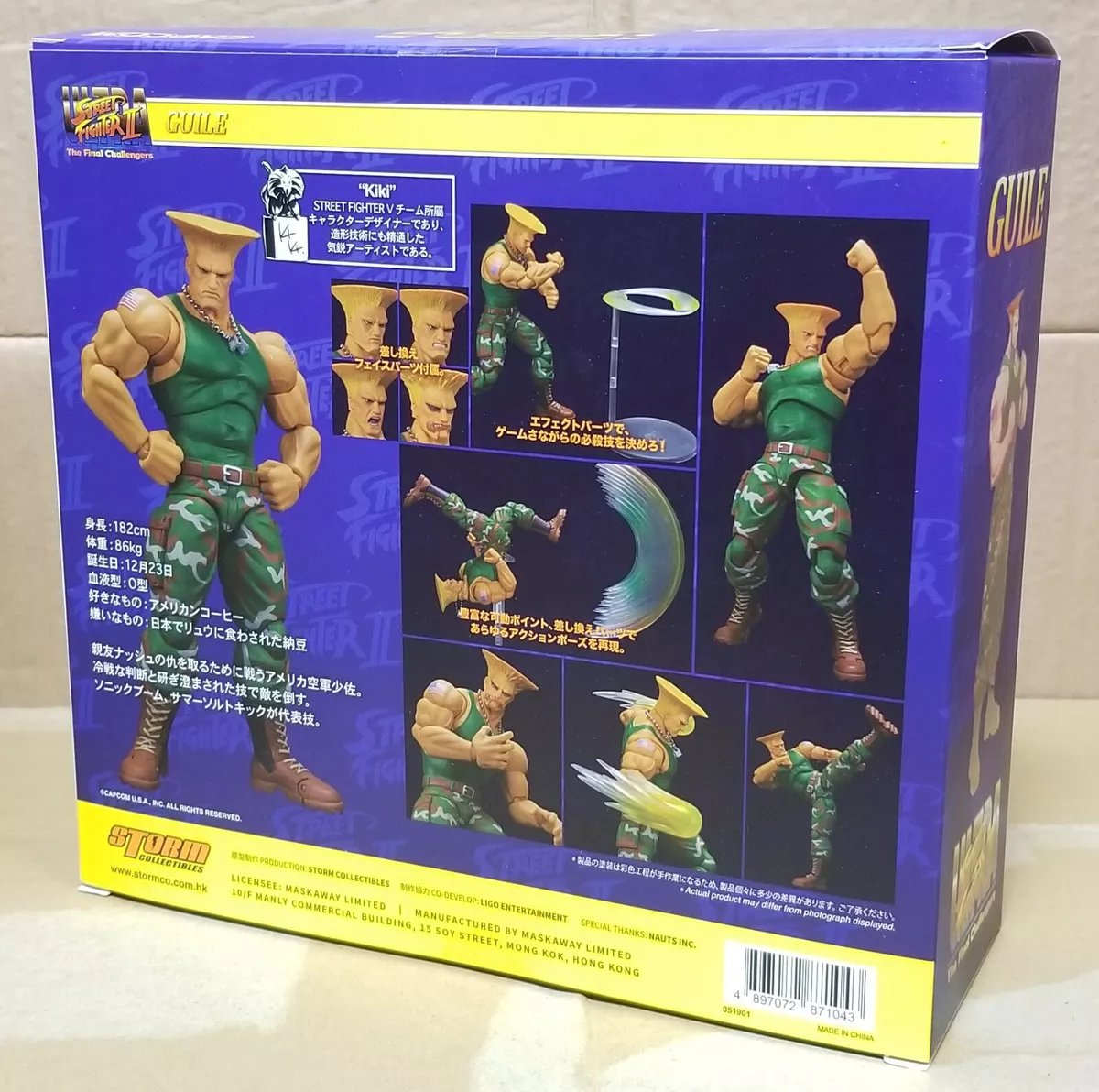 Storm Toys 1/12 Street Fighter 2 Guile The Final Challengers Action Figure  NEW 