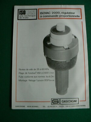 agricultural brochure: ISOLIGNE isovac 2000 controller GASCOIGNE