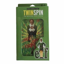 NEW Elf TwinSpin Rotating Disc Puzzle by Brainwright Christmas Movie Stocking