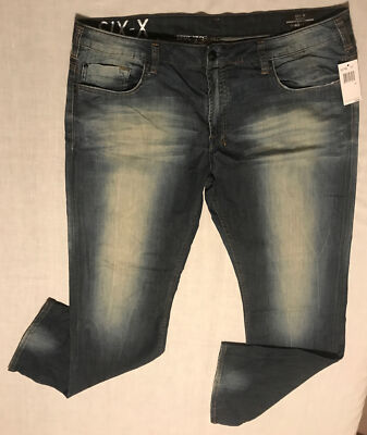 Buffalo David Bitton Six-X Basic Slim Straight Men's Designer Jeans 40X32 NWD 
