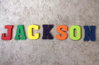 letters to hang on wall in baby room