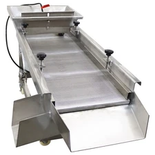 220V Electric Linear Vibrating Screen Single Layer Sieve Machine 150W JG50-150
