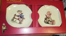 New MJ Hummel Porcelain Collector Plates W/ Hangers Set Of 2