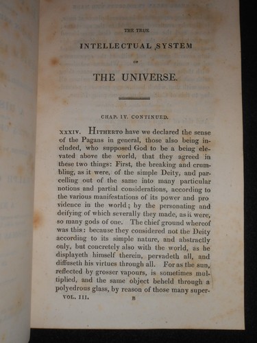 Intellectual System of the Universe - Ralph Cudworth - 1820 - Christian Ref, V3 - Bild 7 von 8