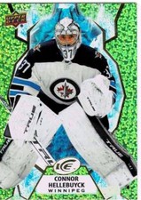 2021-22 UD Ice Hockey Green Parallel Connor Hellebuyck #53
