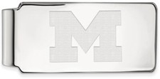 Sterling Silver Michigan (University Of) Money Clip by LogoArt