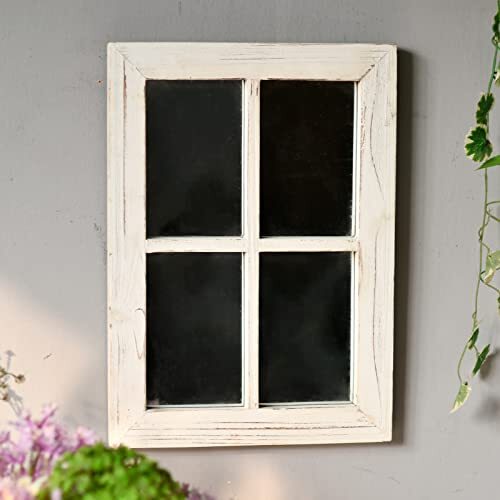 Sintosin Rustic Small Window Pane Mirror Wall Decor Assorted Material Types - Picture 14 of 26