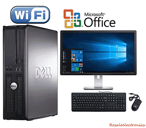 Clearance Fast Dell Desktop Computer Pc Core 2 Duo Windows 10