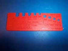 Tecomec Wheel Template Gauge Profile Contour Tool Chainsaw Grinders 1112001  !AE