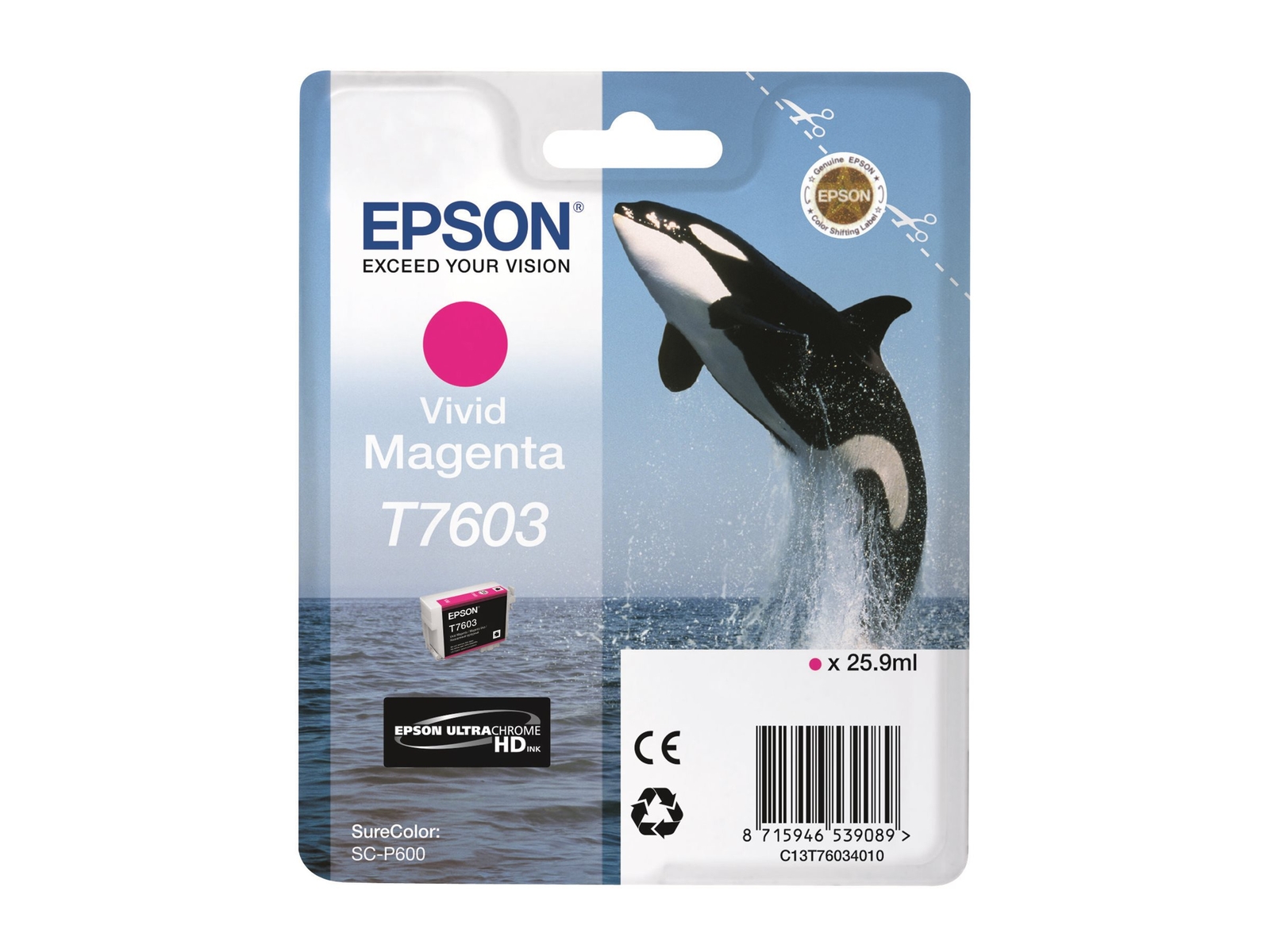 Epson Tinte magenta vivid 25.9ml SureColor P600 Magenta C13T76034N10