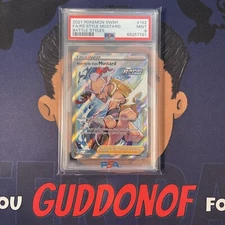 PSA 9 MINT 2021 Pokemon Battle Styles RAPID STRIKE STYLE MUSTARD #162 Full Art