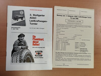 Ausschreibung 3. ADAC LKW Turnier 1966 Stuttgart Automobil 43