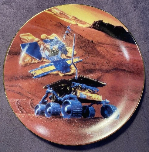1997 Mars Pathfinder 7.5" Collector Plate JPL Limited Edition Jet Propulsion Lab