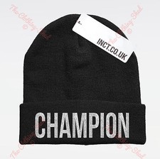 Champion Beenie Hat Sport Boys Beanie Hipster Street Cap Swag Dope Winner Inct