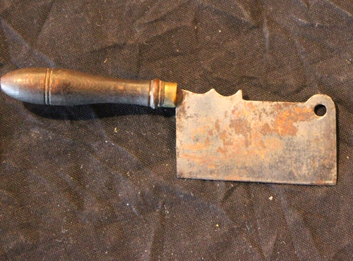 CUCHILLO DE CARNICERO INTELIGENTE CON MANGO DE MADERA MINIATURA DE COLECCIÓN ENCANTO DE JUGUETE? - Imagen 7 de 8