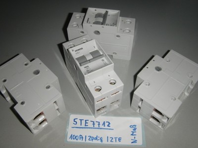 SIEMENS 5TE7712 REG Ausschalter 100A 2polig 230V/400V 2PLE N-Maß H: 55mm VDE NEU