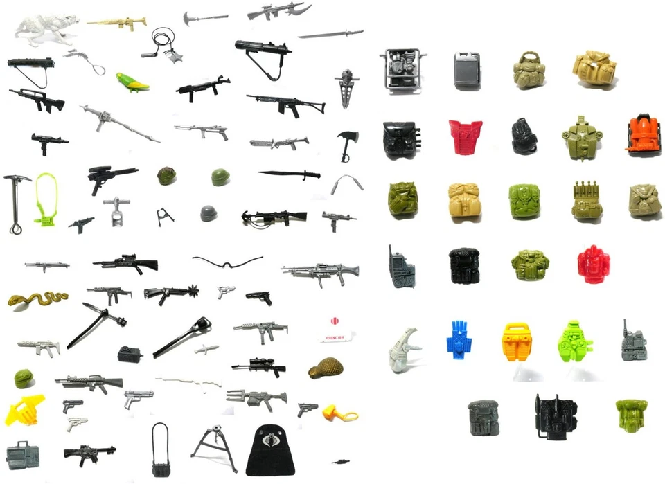 Gi Joe Hasbro Vintage 1985 1986 ARAH Figures Weapons Accessories Backpack Choose - Photo 1/1