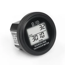 Runleader Digital Engine Hour Meter Tachometer,Real-time RPM Record,Backlight
