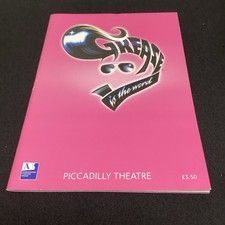 Grease Is The Word Piccadilly Theatre Programme