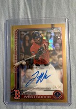 2025 Topps Chrome Update Series - Autographs Jamie Westbrook #RA-JWE Gold...