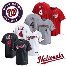 NEW Daylen #4 Lile Navy/White/Gray/Red Men's Stitched Jersey