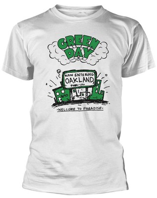 Green Day 'Welcome to Paradise' (Weiß) T-Shirt - NEU & OFFIZIELL!