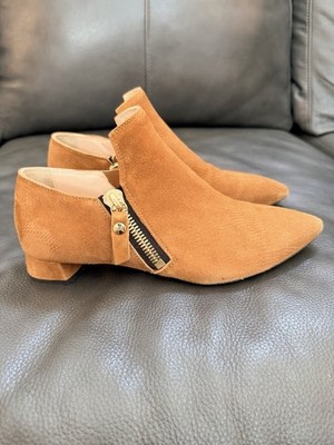 AGL Suede Ankle Booties Camel Sz 37.5 / 7.5
