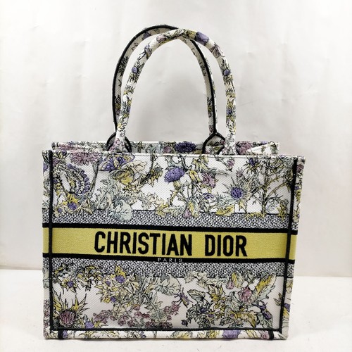Christian Dior Tote Bag Book Tote White Canvas 3133904