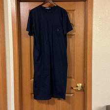 Polo Ralph Lauren Women Cotton Jersey Tee Pony Logo Dress Size S