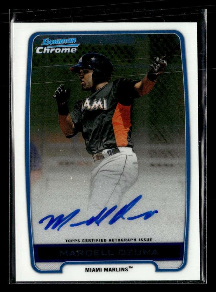 2012 Bowman Chrome Marcell Ozuna Prospects Autograph Auto #BCA-MO Marlins UX3903