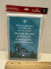 DaySpring Christmas Cards 6 Pack  White Envelopes