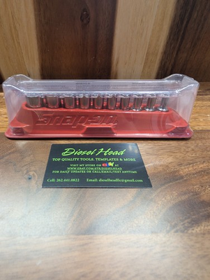 #ad *NEW* Snap on Tools 110YTMSY 10 Pc 1 4quot;SAE FDX Semi Deep Socket Set FREE SHIP $249.00